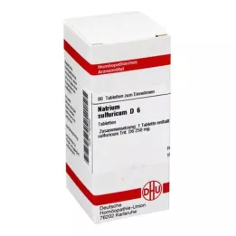 NATRIUM SULFURICUM D 6 tablet, 80 adet