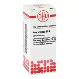 NUX VOMICA D 6 Globuli, 10 gr