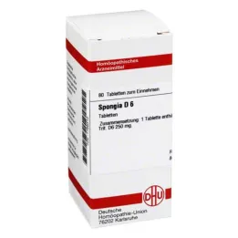 SPONGIA D 6 tablet, 80 adet