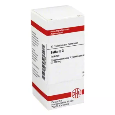 SULFUR D 3 tablet, 80 adet SULFUR D 3 tablet, 80 adet