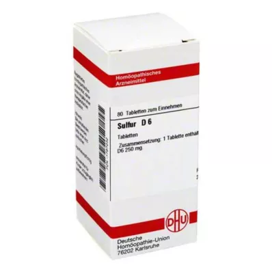 SULFUR D 6 tablet, 80 adet SULFUR D 6 tablet, 80 adet