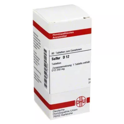 SULFUR D 12 tablet, 80 adet SULFUR D 12 tablet, 80 adet