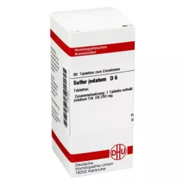 SULFUR JODATUM D 6 tablet, 80 adet