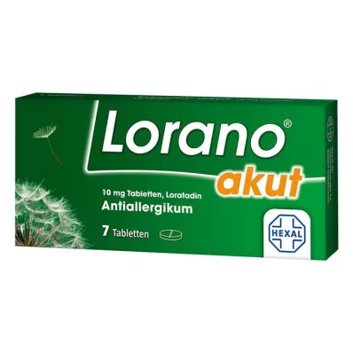 LORANO akut tabletler, 7 adet LORANO akut tabletler, 7 adet