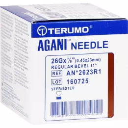 AGANI Kanül 26 G 23 mm kahverengi, 100 adet