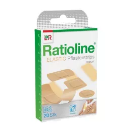 RATIOLINE 4 boyutta elastik alçı şeritler, 20 saat