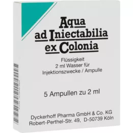 AQUA AD iniectabilia ex Colonia ampulleri, 5X2 ml