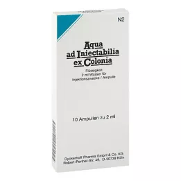 AQUA AD iniectabilia ex Colonia ampulleri, 10X2 ml
