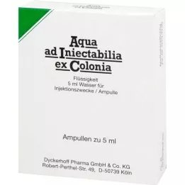 AQUA AD iniectabilia ex Colonia ampulleri, 5X5 ml