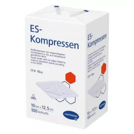 ES-KOMPRESSEN steril olmayan 10x12,5 cm 16 yollu, 100 adet