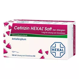 CETIRIZIN HEXAL Alerjiler için meyve suyu, 150 ml