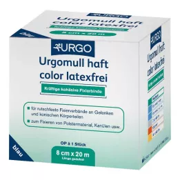 URGOMULL sap rengi lateks içermeyen 8 cmx20 m mavi, 1 adet
