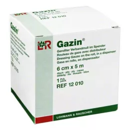 GAZIN 6 cmx5 m 4 katlı rulo halinde gazlı bez, 1 adet