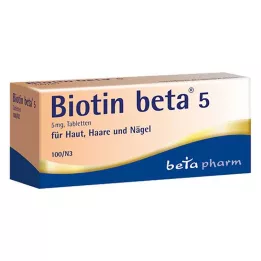 BIOTIN BETA 5 tablet, 100 adet