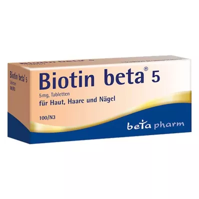 BIOTIN BETA 5 tablet, 100 adet