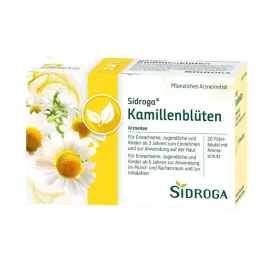 SIDROGA Papatya çiçeği çayı filtre poşetleri, 20X1,5 gr