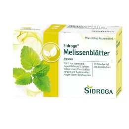 SIDROGA Limon otu yaprakları çay filtre poşeti, 20X1,5 gr