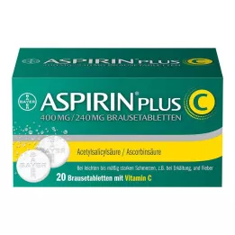 ASPIRIN artı C efervesan tabletler, 20 adet