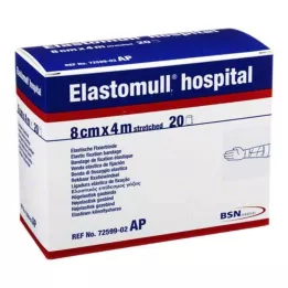 ELASTOMULL Hastane 8 cmx4 m elast.fixierb.weiß, 20 St