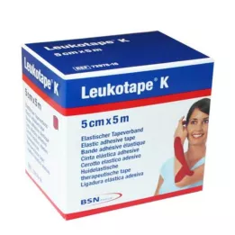 LEUKOTAPE K 5 cm kırmızı, 1 adet