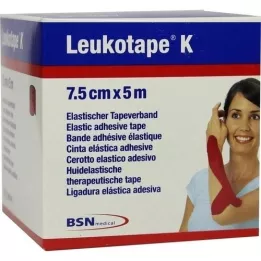 LEUKOTAPE K 7,5 cm kırmızı, 1 adet