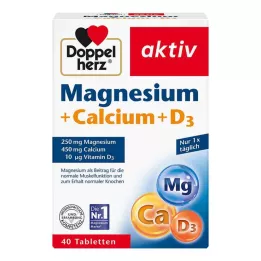 DOPPELHERZ Magnezyum+Kalsiyum+D3 tabletleri, 40 adet