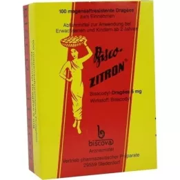 BISCO-ZITRON mide-dayanıklı drajeler, 100 adet