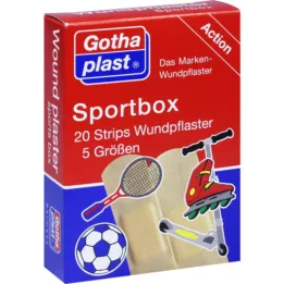 GOTHAPLAST 5 boyutta spor kutusu şeritleri, 20 parça