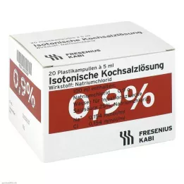 ISOTONISCHE Tuzlu çözelti %0,9 plastik ampuller, 20X5 ml