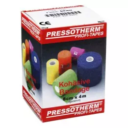 PRESSOTHERM Kohezif bandaj 8 cmx4 m mavi, 1 adet
