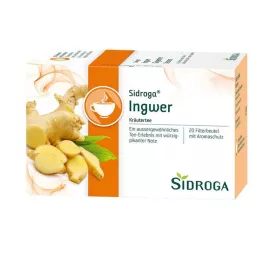 SIDROGA Zencefil çayı filtre poşetleri, 20X0,75 g