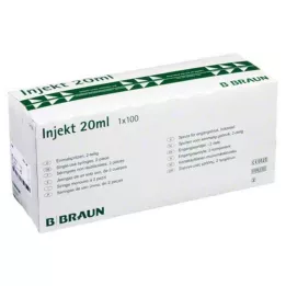 INJEKT Solo şırınga 20 ml Luer eksantrik PVC-fr., 100X20 ml
