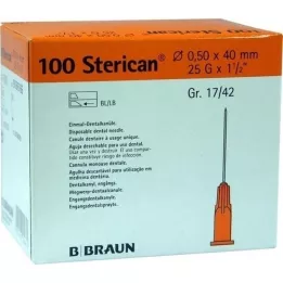 STERICAN Dental kutu Luer 0,5x40 mm, 100 adet