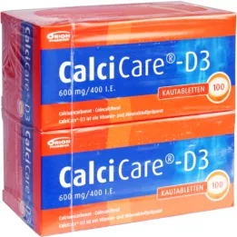 CALCICARE D3 çiğneme tabletleri, 200 adet