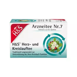 H&S Kalp Dolaşımı Çay Filtre Poşetleri, 20X2,0 g