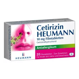 CETIRIZIN Heumann 10 mg film kaplı tablet, 20 adet