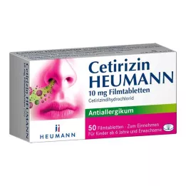 CETIRIZIN Heumann 10 mg film kaplı tablet, 50 adet