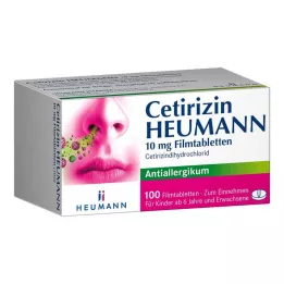 CETIRIZIN Heumann 10 mg film kaplı tablet, 100 adet