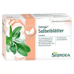 SIDROGA Adaçayı yaprakları çay filtre poşetleri, 20X1,5 gr