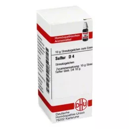 SULFUR D 4 Globuli, 10 gr