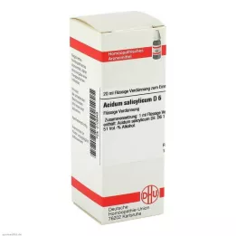 ACIDUM SALICYLICUM D 6 Seyreltme, 20 ml