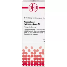 ADRENALINUM HYDROCHLORICUM D 6 Seyreltme, 20 ml