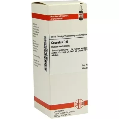 COCCULUS D 6 Seyreltme, 50 ml COCCULUS D 6 Seyreltme, 50 ml