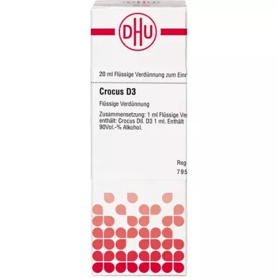 CROCUS D 3 seyreltme, 20 ml
