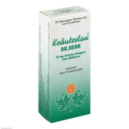 KRÄUTERLAX Dr.Henk 15 mg bitkisel müshil tabletleri, 30 adet