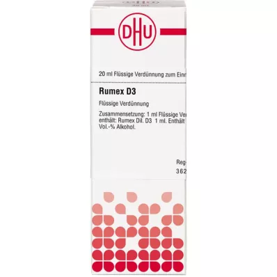 RUMEX D 3 seyreltme, 20 ml RUMEX D 3 seyreltme, 20 ml
