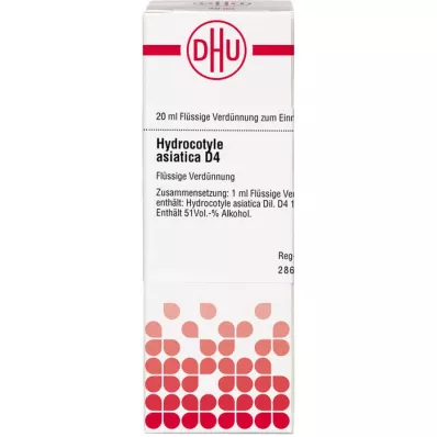 HYDROCOTYLE asiatica D 4 Seyreltme, 20 ml HYDROCOTYLE asiatica D 4 Seyreltme, 20 ml