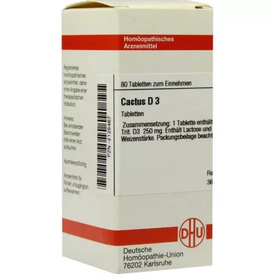 CACTUS D 3 tablet, 80 adet CACTUS D 3 tablet, 80 adet