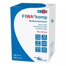 MULLKOMPRESSEN 10x10 cm steril 12 katlı, 20X5 adet