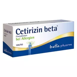 CETIRIZIN beta film kaplı tabletler, 100 adet